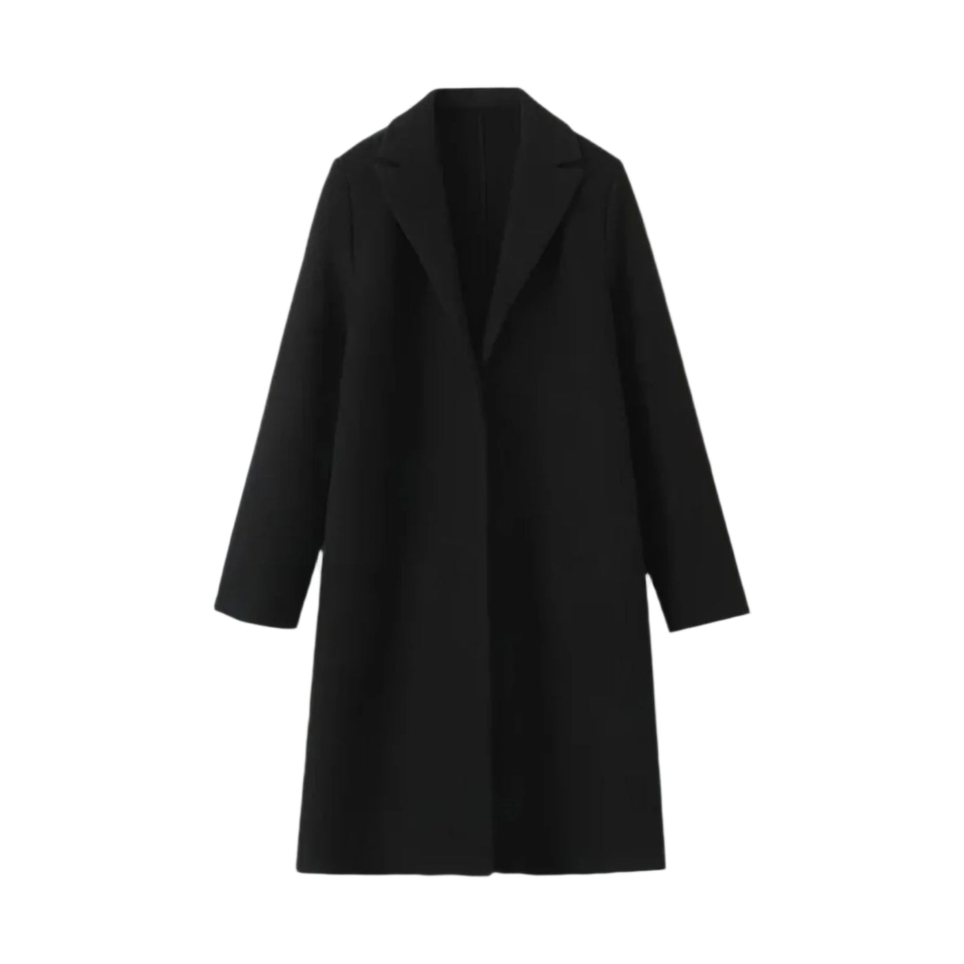 V-Neck Open Trench Coat