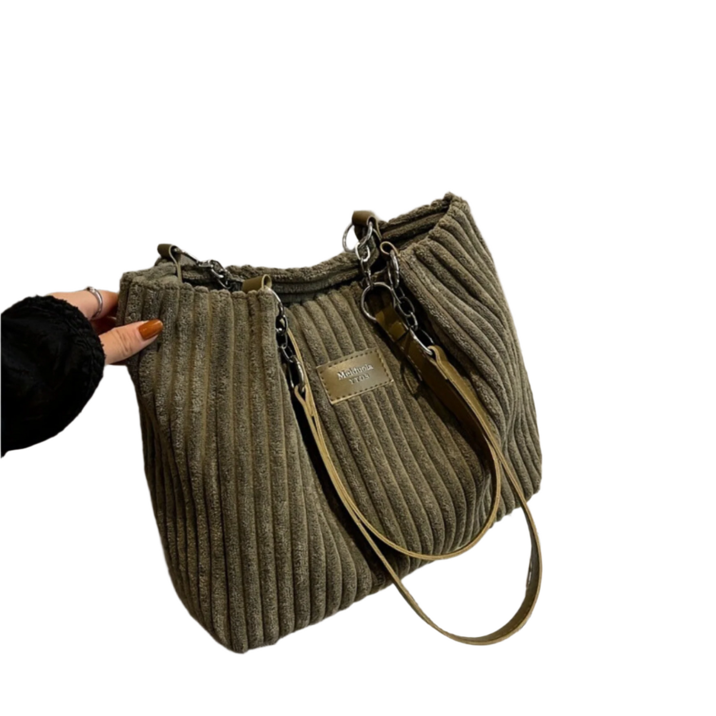 Soft Corduroy Shoulder Bag