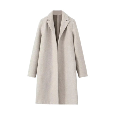 V-Neck Open Trench Coat