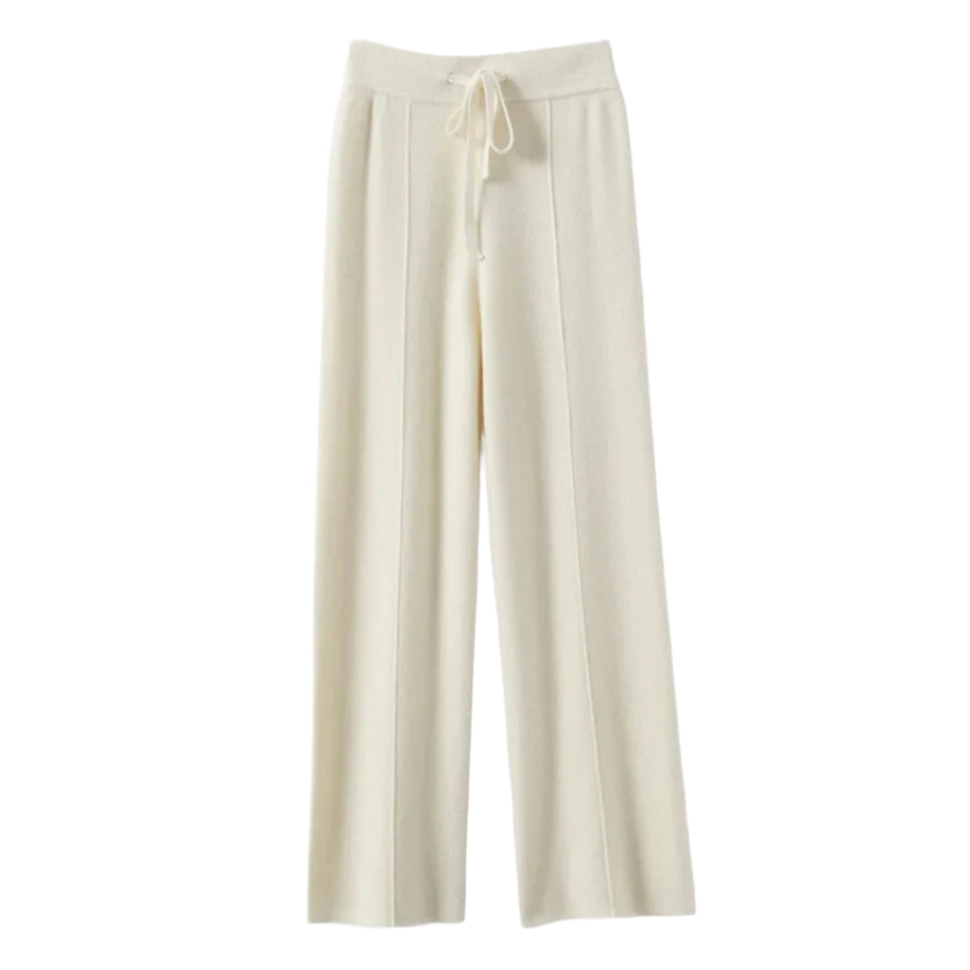 Wide-Leg Knit Trousers