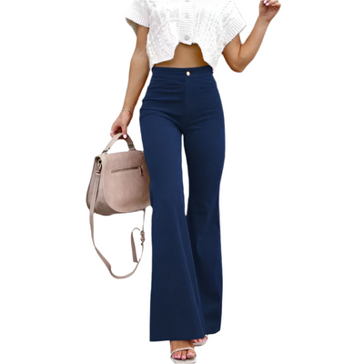 High-Waist Corduroy Flare Pants