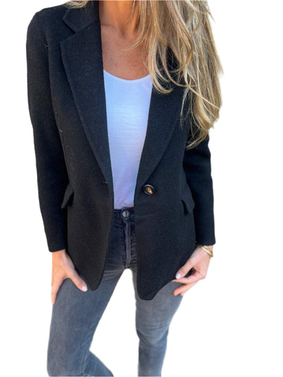 Classic Single-Button Blazer