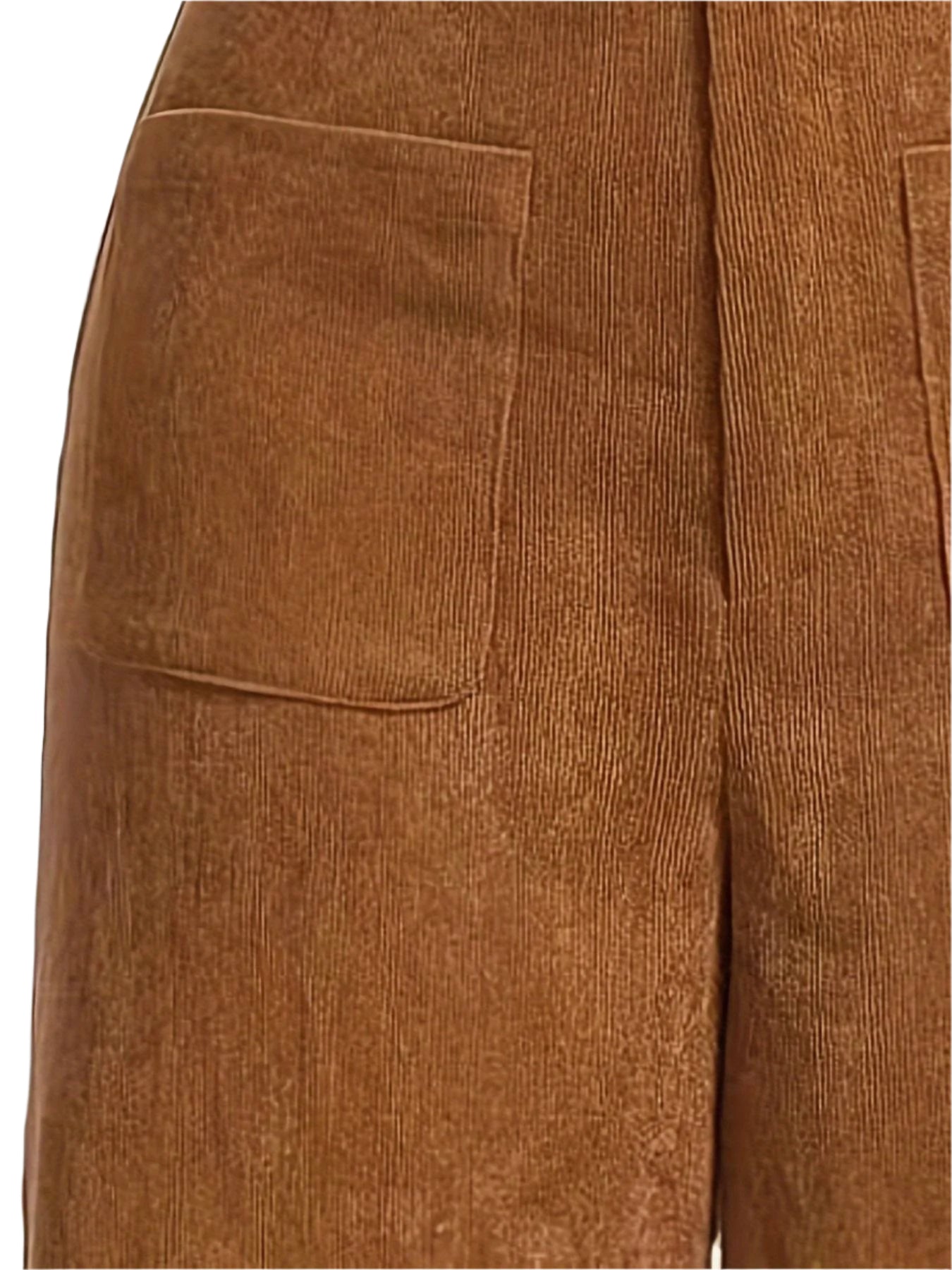 Corduroy Straight-Leg Trousers