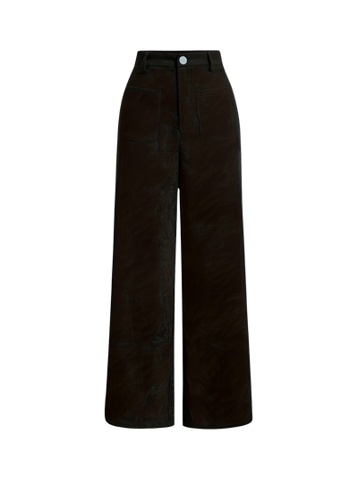 Corduroy Straight-Leg Trousers